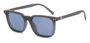Grey Square Full Rim Unisex Clip-on Eyeglasses by Lenskart Air-221173