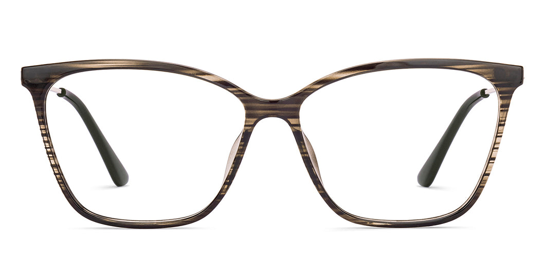 Brown Cat Eye Full Rim Women Eyeglasses by Lenskart Air-220234