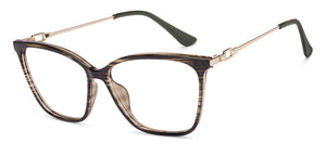 Brown Cat Eye Full Rim Women Eyeglasses by Lenskart Air-220234