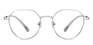 Silver Round Full Rim Unisex Eyeglasses by Lenskart Air-220238