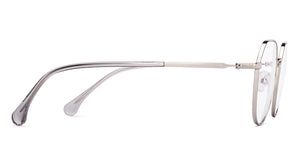 Silver Round Full Rim Unisex Eyeglasses by Lenskart Air-220238