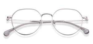Silver Round Full Rim Unisex Eyeglasses by Lenskart Air-220238