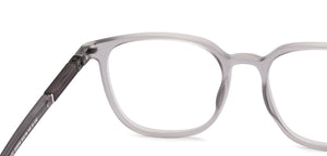 Grey Square Full Rim Unisex Eyeglasses by Lenskart Air-226518