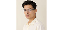 Load image into Gallery viewer, Dark Grey Rectangle Rimless Unisex Eyeglasses by Lenskart Air-228631