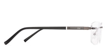 Load image into Gallery viewer, Dark Grey Rectangle Rimless Unisex Eyeglasses by Lenskart Air-228631