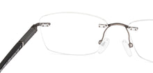 Load image into Gallery viewer, Dark Grey Rectangle Rimless Unisex Eyeglasses by Lenskart Air-228631