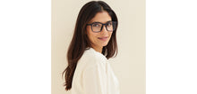 Load image into Gallery viewer, Black Rectangle Full Rim Unisex Eyeglasses by Lenskart Air-230543