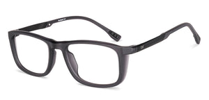 Black Rectangle Full Rim Unisex Eyeglasses by Lenskart Air-230544