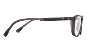 Black Rectangle Full Rim Unisex Eyeglasses by Lenskart Air-230544