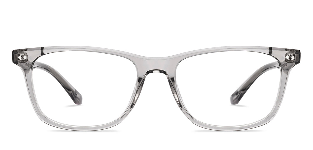 Grey Rectangle Full Rim Unisex Eyeglasses by Lenskart Air-231961