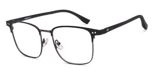 Black Square Full Rim Unisex Eyeglasses by Lenskart Air-221875