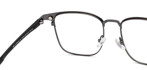 Black Square Full Rim Unisex Eyeglasses by Lenskart Air-221875