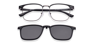 Black Square Full Rim Unisex Eyeglasses by Lenskart Air-221875