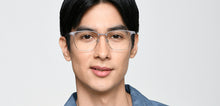 Load image into Gallery viewer, Matte Light Grey Rectangle Full Rim Unisex Eyeglasses by Lenskart Air-221876