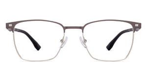 Matte Light Grey Rectangle Full Rim Unisex Eyeglasses by Lenskart Air-221876
