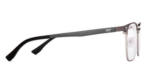Matte Light Grey Rectangle Full Rim Unisex Eyeglasses by Lenskart Air-221876
