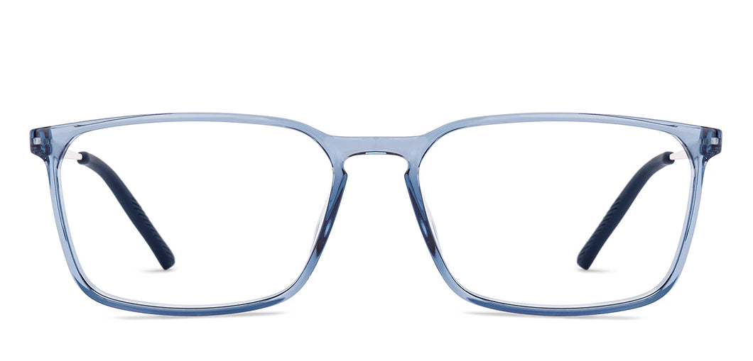 Transparent Rectangle Full Rim Unisex Eyeglasses by Lenskart Air-222133