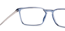 Load image into Gallery viewer, Transparent Rectangle Full Rim Unisex Eyeglasses by Lenskart Air-222133