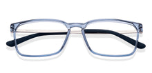Load image into Gallery viewer, Transparent Rectangle Full Rim Unisex Eyeglasses by Lenskart Air-222133
