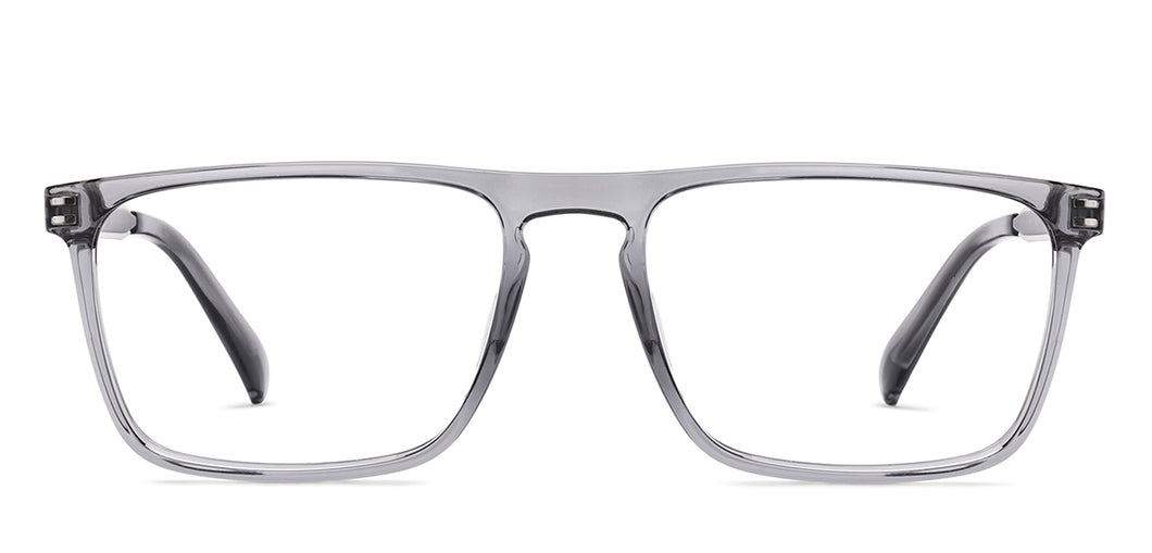 Grey Rectangle Full Rim Unisex Eyeglasses by Lenskart Air-222138
