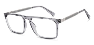 Grey Rectangle Full Rim Unisex Eyeglasses by Lenskart Air-222138