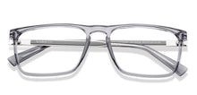 Load image into Gallery viewer, Grey Rectangle Full Rim Unisex Eyeglasses by Lenskart Air-222138
