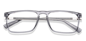 Grey Rectangle Full Rim Unisex Eyeglasses by Lenskart Air-222138