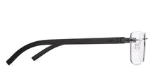 Load image into Gallery viewer, Black Rectangle Rimless Unisex Eyeglasses by Lenskart Air-225543