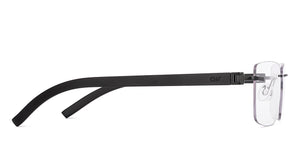 Black Rectangle Rimless Unisex Eyeglasses by Lenskart Air-225543