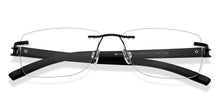 Load image into Gallery viewer, Black Rectangle Rimless Unisex Eyeglasses by Lenskart Air-225543