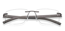Load image into Gallery viewer, Gunmetal Rectangle Rimless Unisex Eyeglasses by Lenskart Air-225547