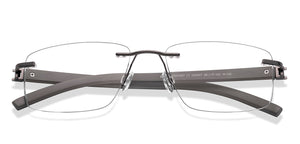 Gunmetal Rectangle Rimless Unisex Eyeglasses by Lenskart Air-225547