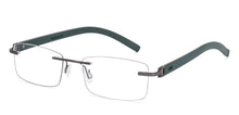 Load image into Gallery viewer, Green Rectangle Rimless Unisex Eyeglasses by Lenskart Air-225550