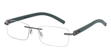 Load image into Gallery viewer, Green Rectangle Rimless Unisex Eyeglasses by Lenskart Air-225550