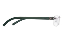Load image into Gallery viewer, Green Rectangle Rimless Unisex Eyeglasses by Lenskart Air-225550