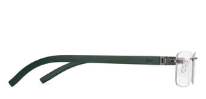 Green Rectangle Rimless Unisex Eyeglasses by Lenskart Air-225550