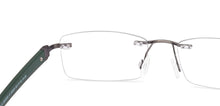Load image into Gallery viewer, Green Rectangle Rimless Unisex Eyeglasses by Lenskart Air-225550