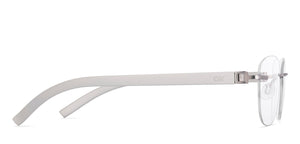 Silver Round Rimless Unisex Eyeglasses by Lenskart Air-225551