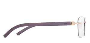 Gold Round Rimless Unisex Eyeglasses by Lenskart Air-225552