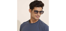 Load image into Gallery viewer, Dark Grey Round Full Rim Unisex Clip-on Eyeglasses by Lenskart Air-228878