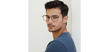 Load image into Gallery viewer, Dark Grey Round Full Rim Unisex Clip-on Eyeglasses by Lenskart Air-228878