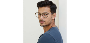 Dark Grey Round Full Rim Unisex Clip-on Eyeglasses by Lenskart Air-228878