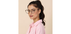 Dark Grey Round Full Rim Unisex Clip-on Eyeglasses by Lenskart Air-228878
