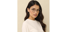 Load image into Gallery viewer, Dark Grey Round Full Rim Unisex Clip-on Eyeglasses by Lenskart Air-228878