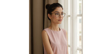 Load image into Gallery viewer, Dark Grey Round Full Rim Unisex Clip-on Eyeglasses by Lenskart Air-228878