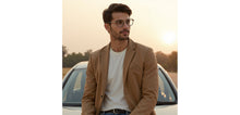 Load image into Gallery viewer, Dark Grey Round Full Rim Unisex Clip-on Eyeglasses by Lenskart Air-228878