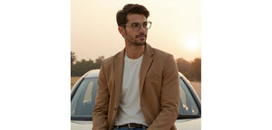 Dark Grey Round Full Rim Unisex Clip-on Eyeglasses by Lenskart Air-228878