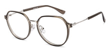 Load image into Gallery viewer, Dark Grey Round Full Rim Unisex Clip-on Eyeglasses by Lenskart Air-228878