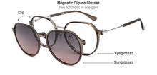 Load image into Gallery viewer, Dark Grey Round Full Rim Unisex Clip-on Eyeglasses by Lenskart Air-228878