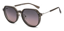 Load image into Gallery viewer, Dark Grey Round Full Rim Unisex Clip-on Eyeglasses by Lenskart Air-228878